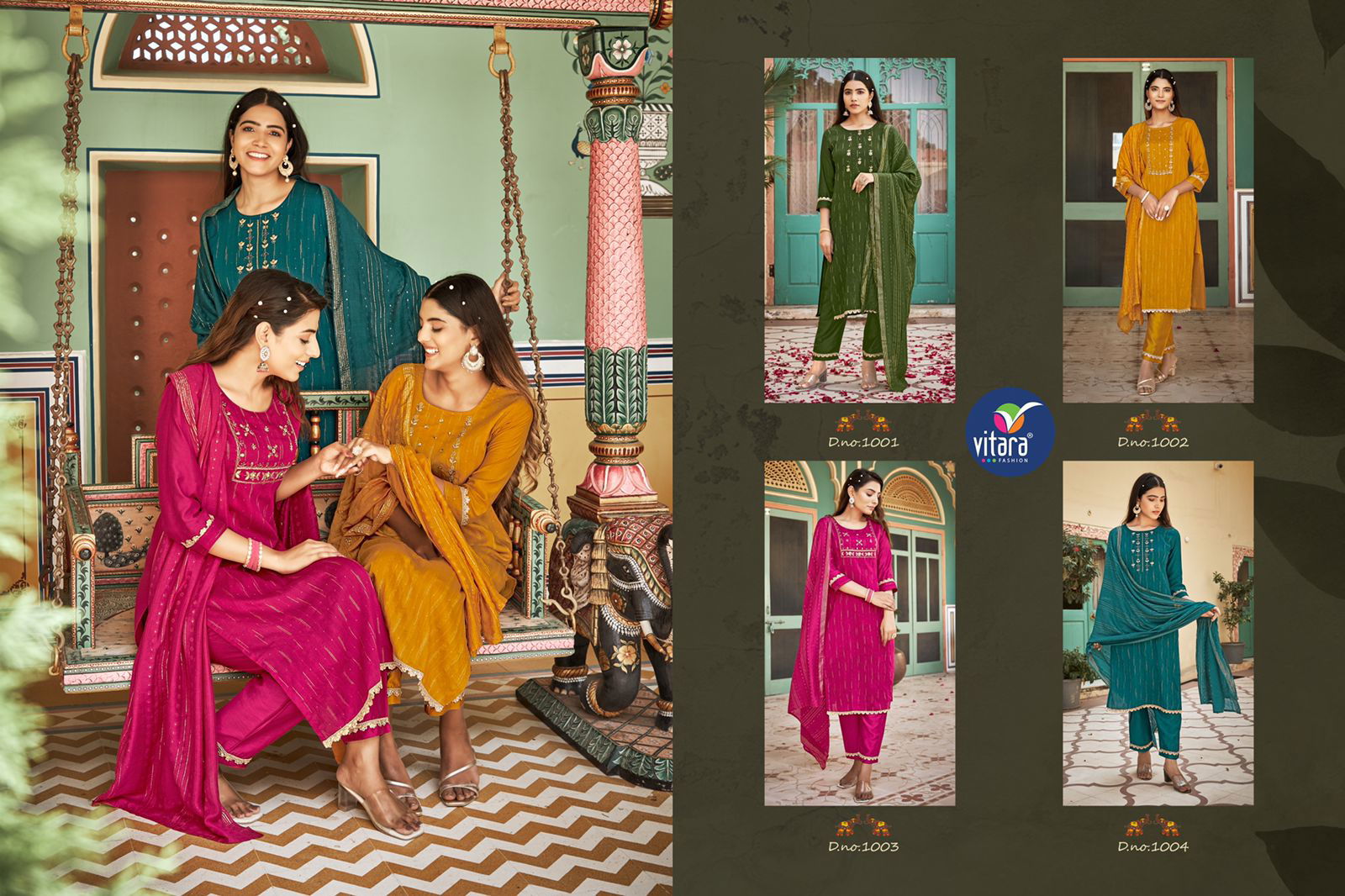 Vitara Riwaz Wholesale Kurti With Bottom Dupatta Collection